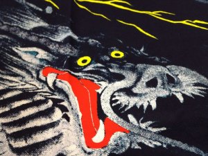 画像4: 「龍」祭り・販促・イベントに!【祭り法被】【半纏】顔料染(シルクスクリーン)『龍』 (4)