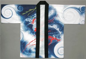 画像3: 「龍」祭り・販促・イベントに!【祭り法被】【半纏】顔料染(シルクスクリーン)『龍』 (3)