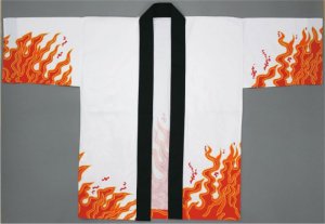 画像3: 安心１枚から衿ネーム入れコミコミ価格「炎」【祭り法被】安心１枚からこの価格 (3)