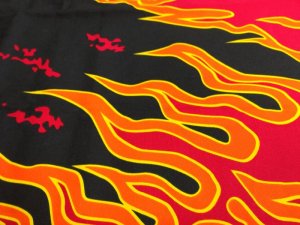 画像4: 「炎」祭り・販促・イベントに!【祭り法被】【半纏】顔料染(シルクスクリーン) (4)