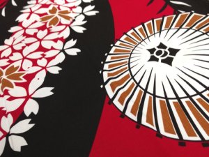 画像4: 「桜傘」祭り・販促・イベントに!【祭り法被】【半纏】顔料染(シルクスクリーン)『桜傘』 (4)