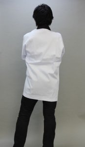 画像3: 無地法被 白 カラー無地ハッピ 大人サイズは安心のGポプリン綿100% (3)