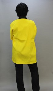 画像3: 無地法被　黄 大人法被、子ども法被が揃います。 カラー無地ハッピ　大人サイズは安心のGポプリン綿１００％ (3)