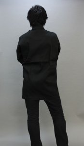 画像3: 無地法被 黒 大人サイズ、子どもサイズございます。専門店のカラーハッピ カラー無地ハッピ 大人サイズは安心のGポプリン綿100% (3)