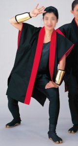 画像2: 袖なし太鼓向け法被【大人〜子供までお揃いで】和太鼓に大人気の低価格高品質袖なしハッピ オリジナルネーム入れられます (2)