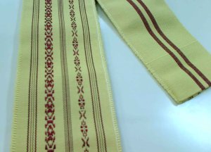 画像2: 希少品【高級ポリノジック半纏帯】数量限定:リバーシブル柄です (2)