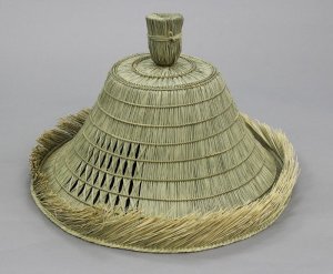 画像1: 本格派　浪人笠 国産です　イグサで作った本格浪人笠　[rounin] (1)