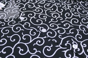 画像2: 鯉口シャツ【和のイベント屋謹製】濃紺唐草 (2)