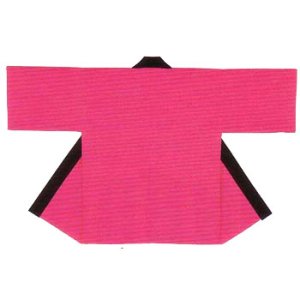 画像2: 即日発送対応法被両衿合計10文字まで衿加工コミコミ!無地法被 ホットピンク (2)