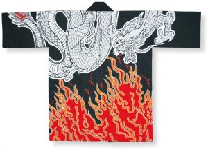 画像6: 急ぐんだ!!襟印刷プリントコミコミ「龍」【法被】両衿合計10文字まで衿加工コミコミ (6)