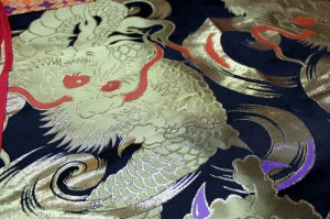 画像4: 陣羽織　簡易陣羽織をお値段以上の高級陣羽織に格上げした、お祭り天国製品 (4)