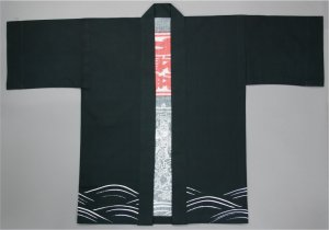 画像2: 急ぐんだ！！襟印刷プリントコミコミ「宝船七福神」【祭り法被】両衿合計10文字まで衿加工コミコミ (2)