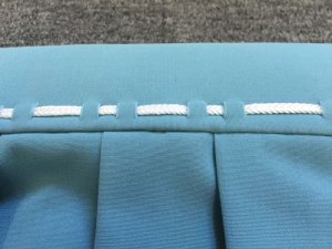 画像2: 神職衣装（袴）合物 　浅葱色の神官袴です。通常の袴とは作りが異なります。 (2)
