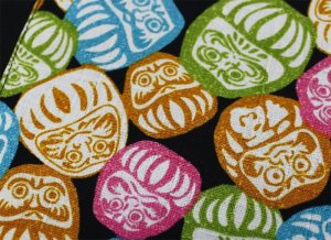 画像3: 【カラーだるま】祭りはもちろんユニフォームに最適！黒無地鯉口シャツ (3)