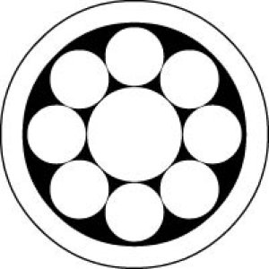 画像7: 丸に九曜  貼り付け紋(貼り紋)紋のシール (7)