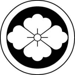 画像7: 丸に花菱  貼り付け紋(貼り紋)紋のシール (7)