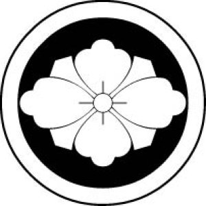 画像7: 丸に剣花菱  貼り付け紋(貼り紋)紋のシール (7)