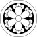 画像7: 丸に六つ丁字（貼り紋）紋のシール (7)