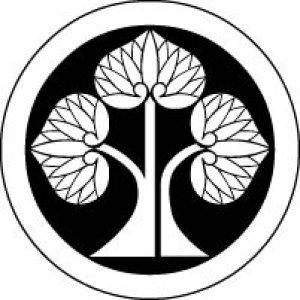 画像7: 丸に右離れ立葵(貼り紋)紋のシール (7)