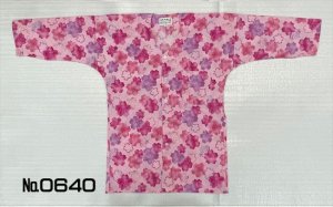 画像1: 鯉口シャツ【桜】鯉口シャツ　男女兼用ですが女性向き柄です (1)