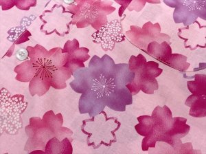 画像2: 鯉口シャツ【桜】鯉口シャツ　男女兼用ですが女性向き柄です (2)
