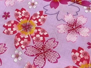 画像2: 鯉口シャツ【桜】鯉口シャツ　男女兼用ですが女性向き柄です (2)