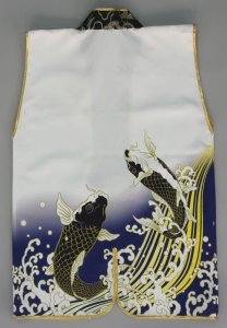 画像1: 陣羽織【昇り鯉】和のイベント屋企画　演技の良い昇り鯉の大人が着られる陣羽織 (1)