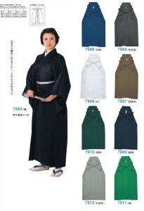 画像1: 無地国産袴　うまのり仕立て 無地ソフト袴　日舞や和太鼓向け (1)