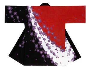 画像1: 綿よさこい長半纏 (1)
