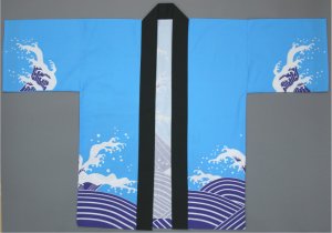 画像3: りんご太鼓様専用!カードOK10文字まで衿文字込!「大波」イベント向け【子供-大人】法被 (3)