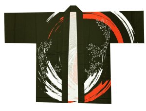 画像4: ハッピ、法被（鯉）黒地に赤い鯉 (4)