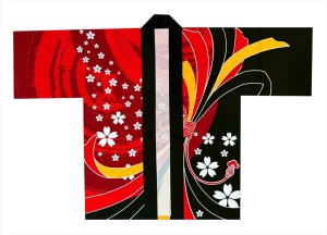 画像2: ハッピ、法被（熨斗に桜吹雪） (2)