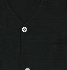 画像3: 大人黒　鯉口シャツ【シャンタン生地使用】 (3)