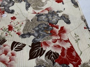 画像4: 【鯉口シャツ】獅子ボタン桜　人気の生成り系　生地追加して再販決定 (4)