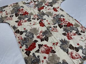 画像5: 【鯉口シャツ】獅子ボタン桜　人気の生成り系　生地追加して再販決定 (5)