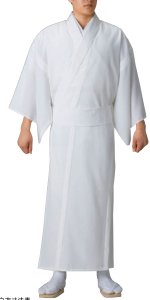 画像1: テトメン（TC）白紋付（通常のキモノサイズ） (1)