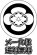 画像1: 丸に横木瓜  貼り付け紋（貼り紋）紋のシール (1)