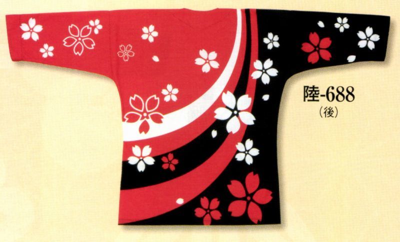 鯉口シャツ【歳時記】絵羽式　桜